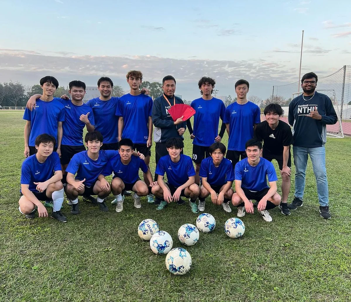 With the NTHU varsity football team, 2024